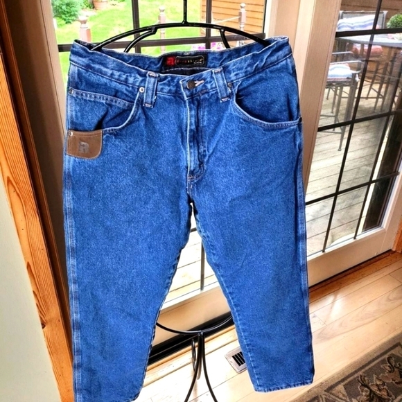 Riggs Wrangler Durashield Denim Insulated Sz. 33x32 Blue Jeans - Picture 1 of 14